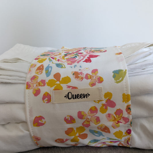 Sheet Set Wrap - White Spring