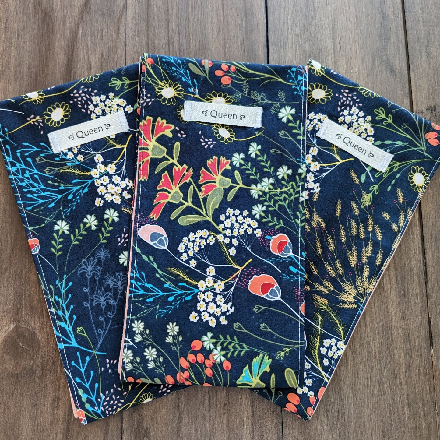 Sheet Set Wrap - Midnight Blue Meadow