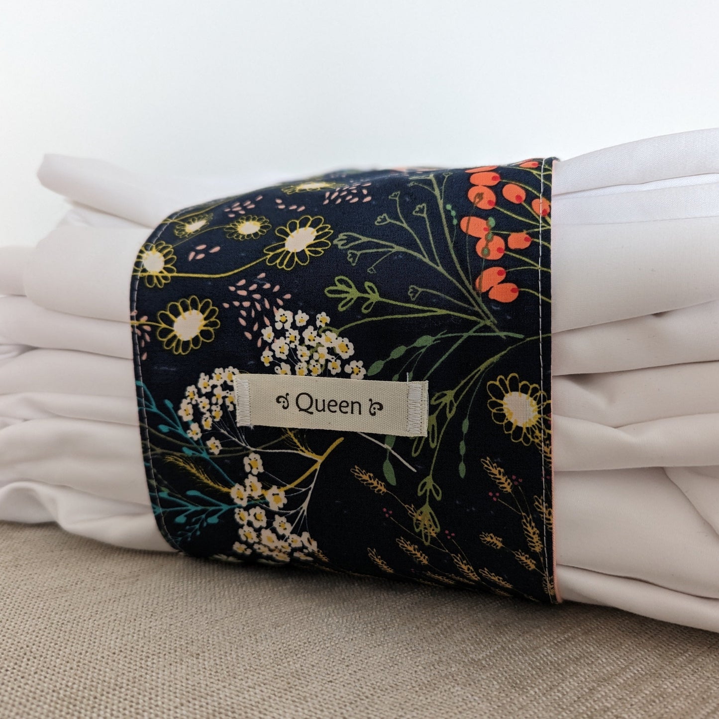 Sheet Set Wrap - Midnight Blue Meadow